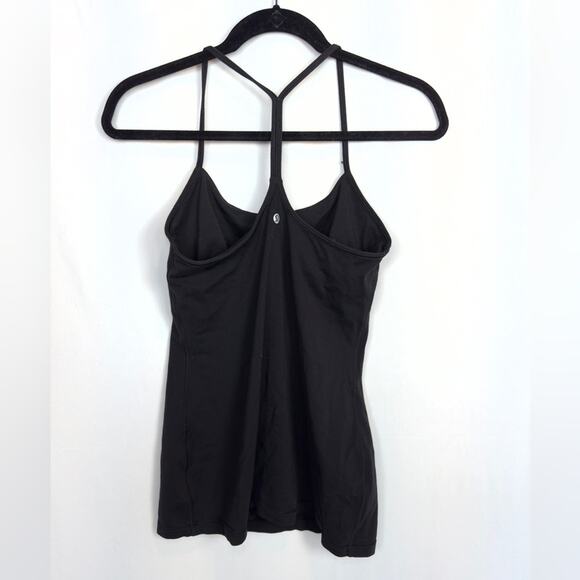Lululemon Racer Back Top Black Athletic Workout Gym Size 8 - Picture 2 of 5